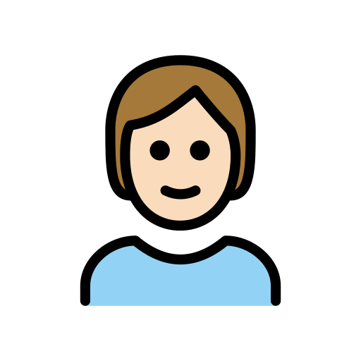 Person: Helle Hautfarbe