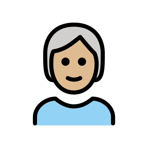 Person: Mittelhelle Hautfarbe, Weißes Haar