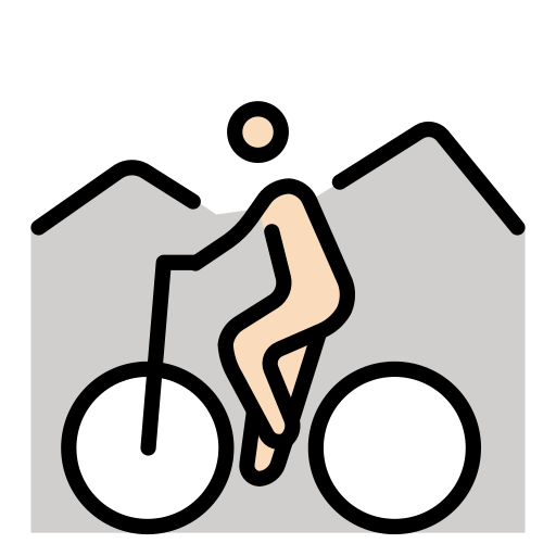 Mountainbiker(In): Helle Hautfarbe