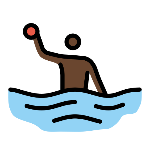 Wasserballspieler(In): Dunkle Hautfarbe