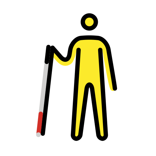 Person Mit Blindenstock
