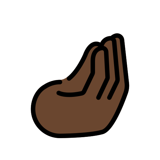 Zusammengedrückte Finger: Dunkle Hautfarbe