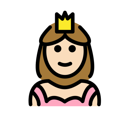 Prinzessin: Helle Hautfarbe