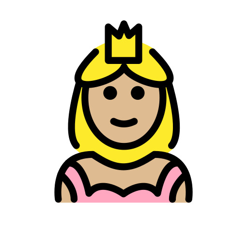 Prinzessin: Mittelhelle Hautfarbe