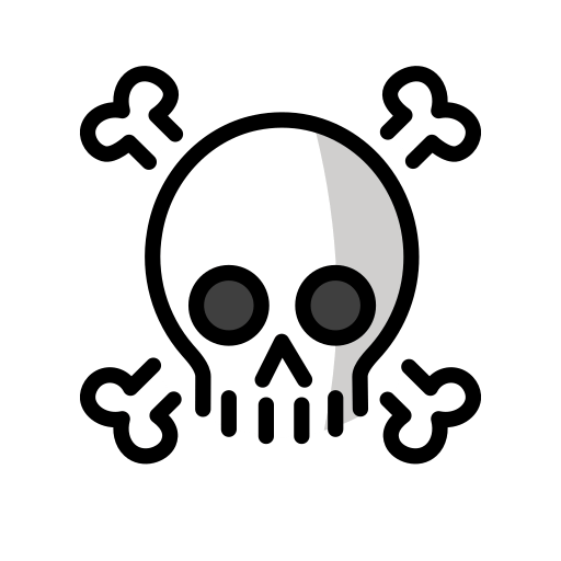 Totenkopf Mit Gekreuzten Knochen
