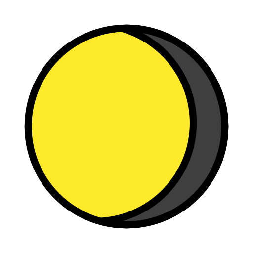 Abnehmender Dreiviertelmond