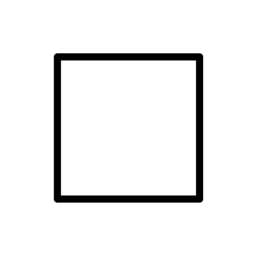 Mittelgroßes Weißes Quadrat