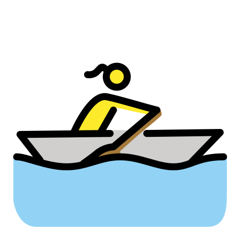 Frau Im Ruderboot