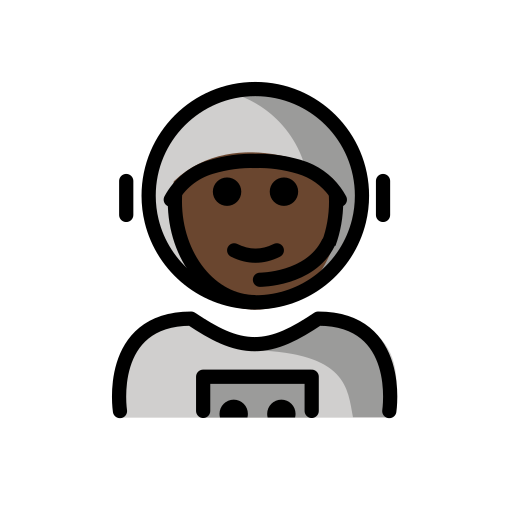 Astronaut(In): Dunkle Hautfarbe