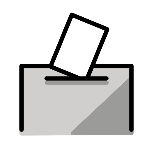 Wahlurne Mit Wahlzettel Wahlurne Mit Wahlzettel