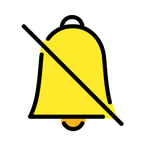 Durchgestrichene Glocke Durchgestrichene Glocke