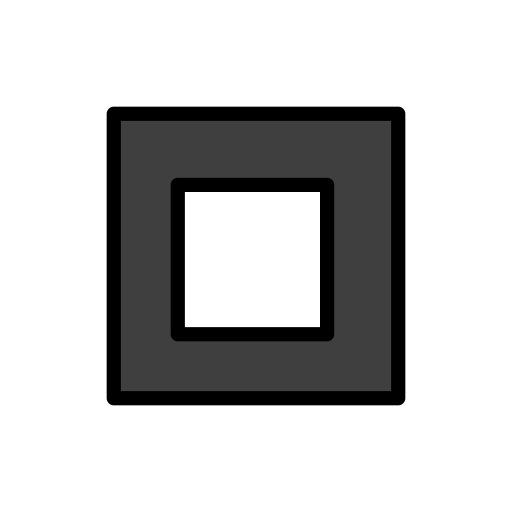 Schwarze Quadratische Schaltfläche Schwarze Quadratische Schaltfläche
