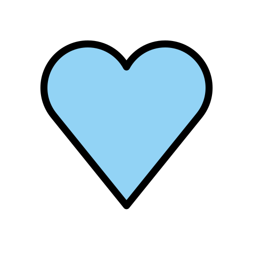 Blaues Herz