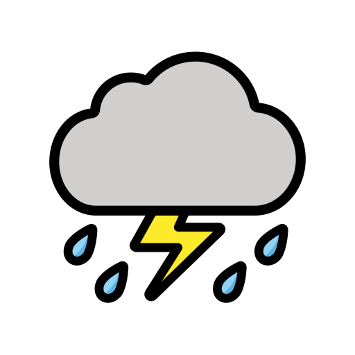 Wolke Mit Blitz Und Regen Wolke Mit Blitz Und Regen