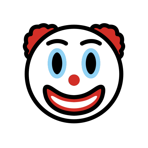 Clown-Gesicht