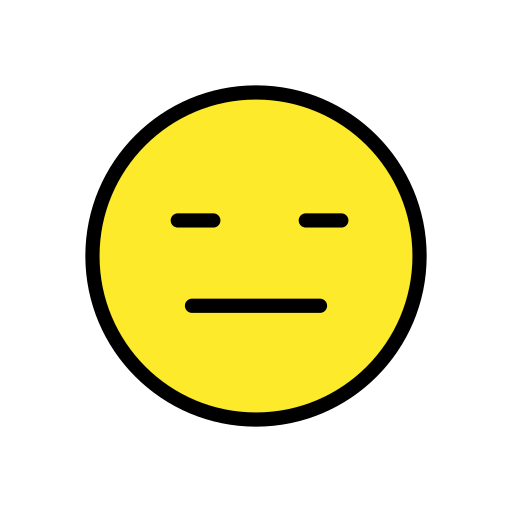 Ausdrucksloses Gesicht