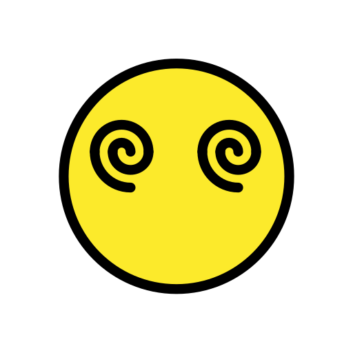Gesicht Mit Spiralen Als Augen