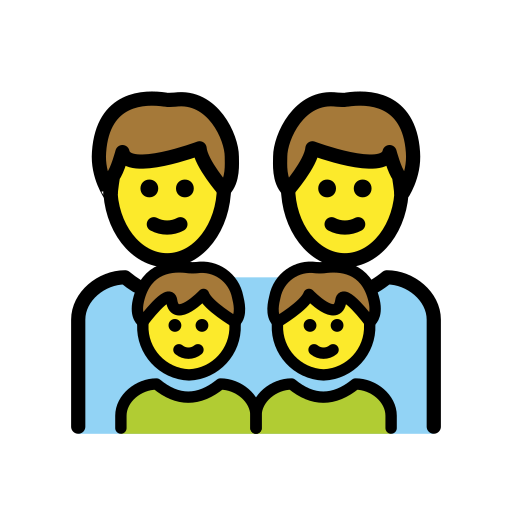 Familie: Mann, Mann, Junge, Junge