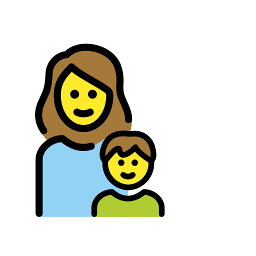 Familie: Frau, Junge