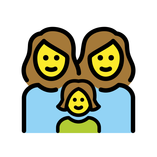 Familie: Frau, Frau, Mädchen