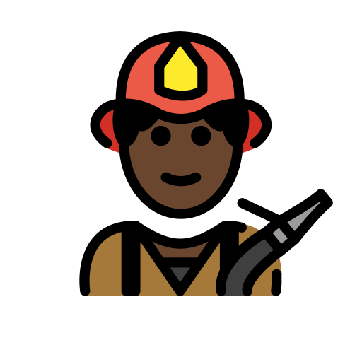 Feuerwehrmann/-frau: Dunkle Hautfarbe