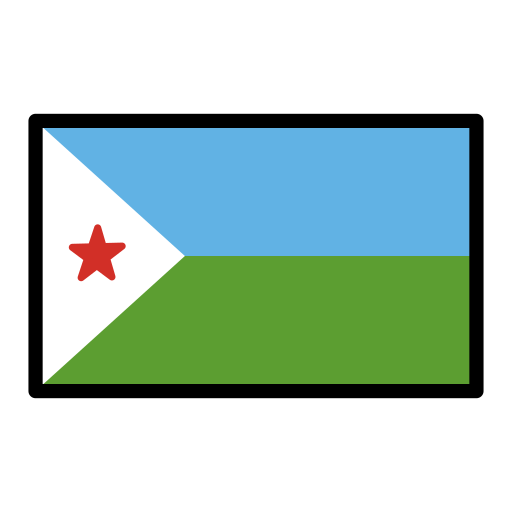 Flagge: Dschibuti Flagge: Dschibuti