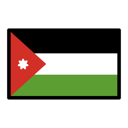 Flagge: Jordanien Flagge: Jordanien