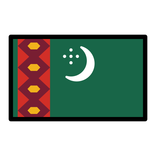 Flagge: Turkmenistan Flagge: Turkmenistan
