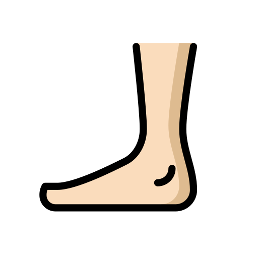 Fuß: Helle Hautfarbe