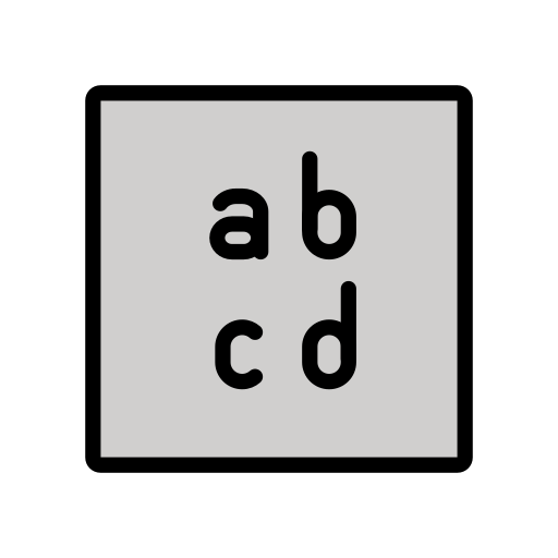 Eingabesymbol Lateinische Kleinbuchstaben Eingabesymbol Lateinische Kleinbuchstaben