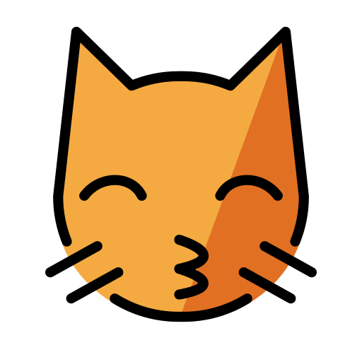 Küssende Katze