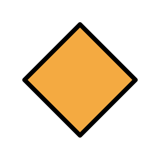 Große Orangefarbene Raute Große Orangefarbene Raute