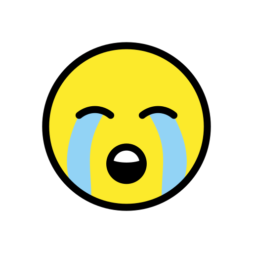 Heulendes Gesicht