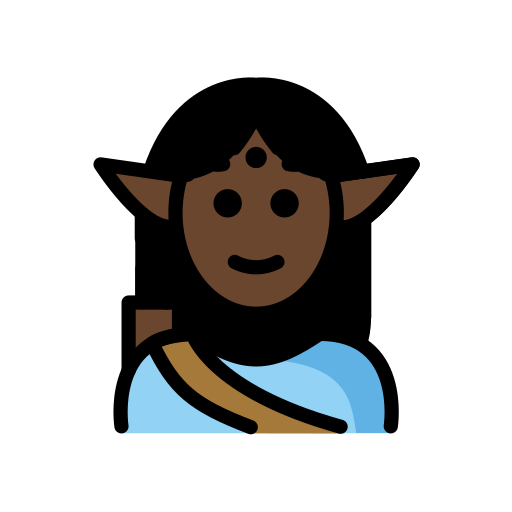 Männlicher Elf: Dunkle Hautfarbe