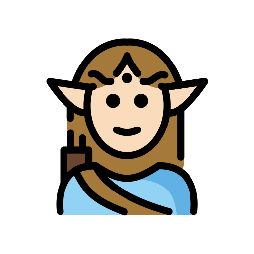 Männlicher Elf: Helle Hautfarbe