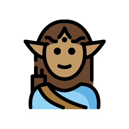 Männlicher Elf: Mittlere Hautfarbe