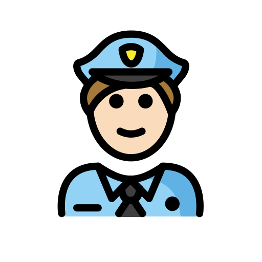 Polizist: Helle Hautfarbe
