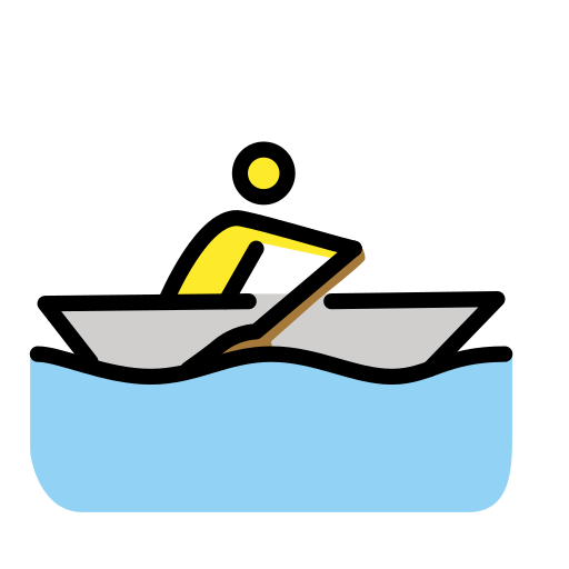 Mann Im Ruderboot