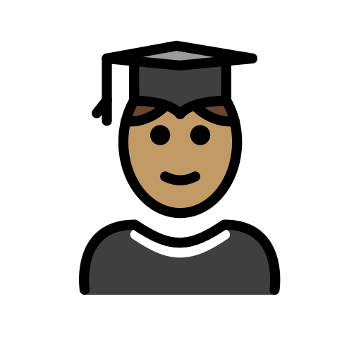 Student: Mittlere Hautfarbe