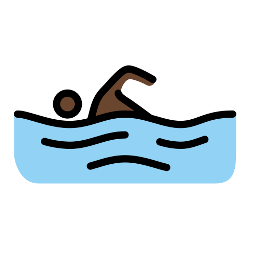 Schwimmer: Dunkle Hautfarbe