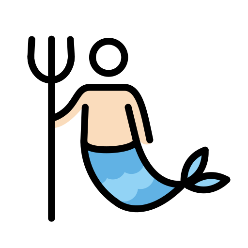 Wassermann: Helle Hautfarbe