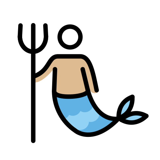 Wassermann: Mittelhelle Hautfarbe