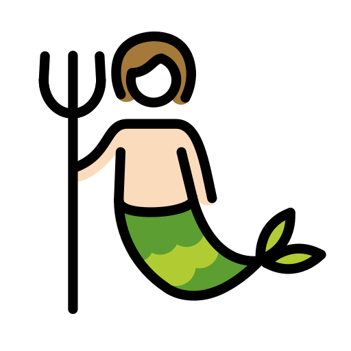 Wassermensch: Helle Hautfarbe
