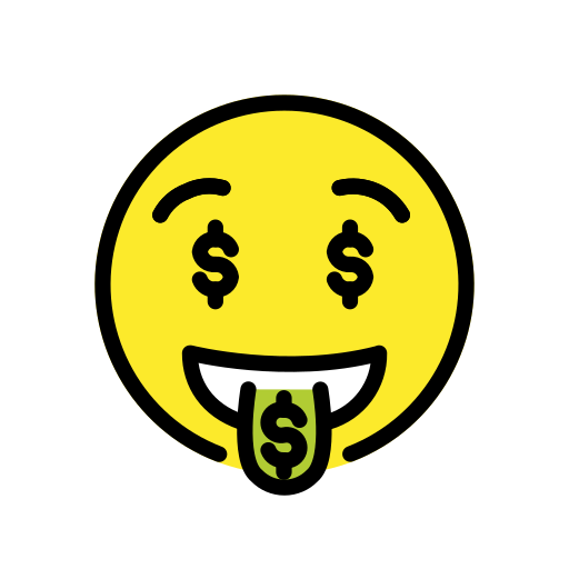 Gesicht Mit Dollarzeichen