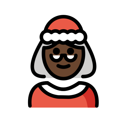 Weihnachtsfrau: Dunkle Hautfarbe