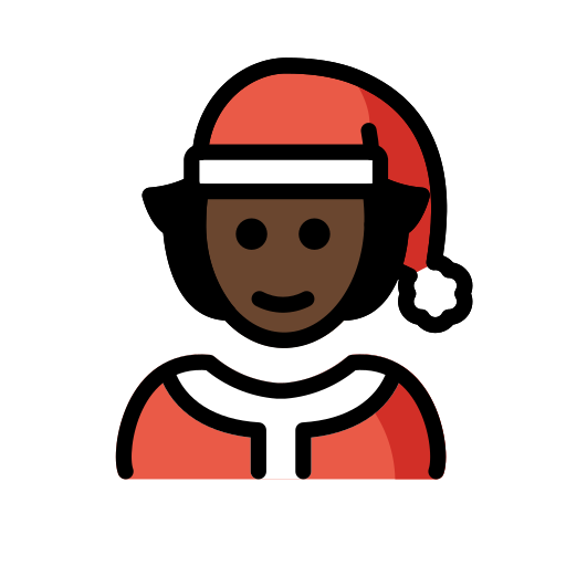 Weihnachtsperson: Dunkle Hautfarbe