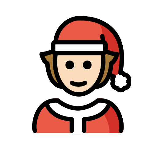 Weihnachtsperson: Helle Hautfarbe