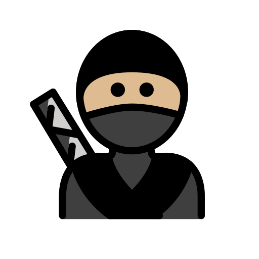 Ninja: Mittelhelle Hautfarbe