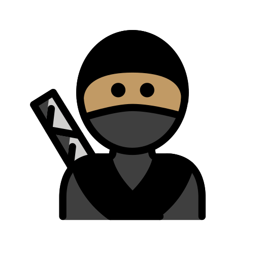 Ninja: Mittlere Hautfarbe