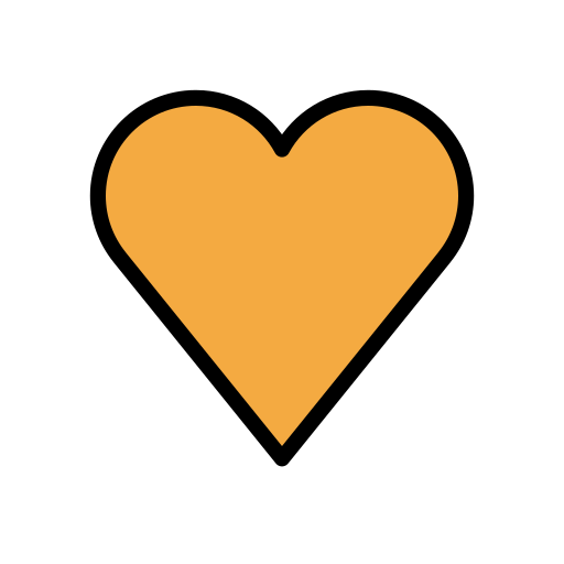 Oranges Herz